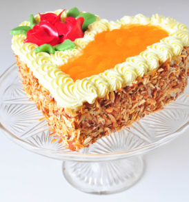 Ovocný dort s krémem - mandarinka